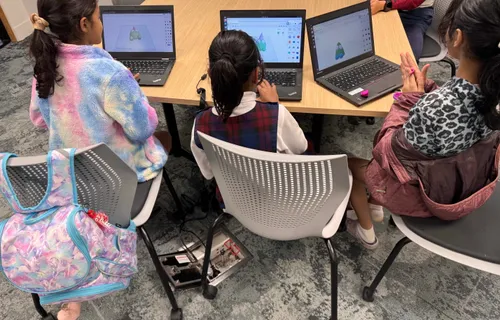 Rangatahi collaborating on hands-on technology projects